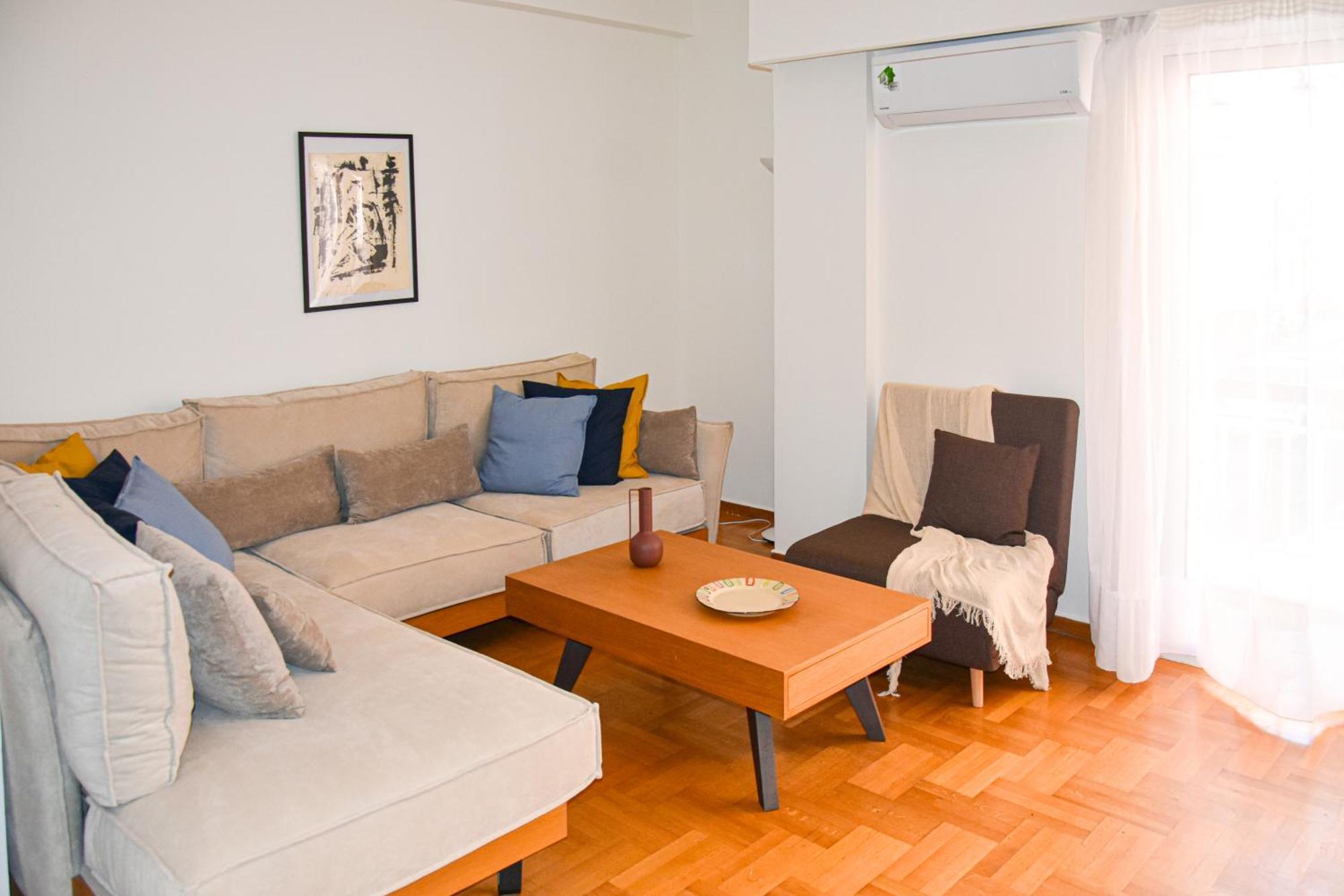 Spacious Modern Apartment In Pagkrati Athena Bagian luar foto